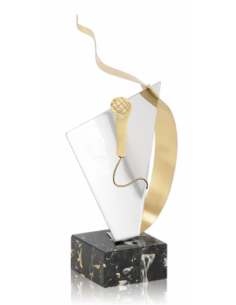 058 Trofeos de MICROFONO&nbsp;economicos personalizados en Valencia