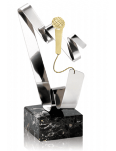 025 Trofeos de MICROFONO&nbsp;economicos personalizados en Valencia