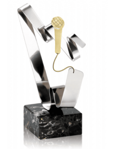025 Trofeos de MICROFONO&nbsp;economicos personalizados en Valencia