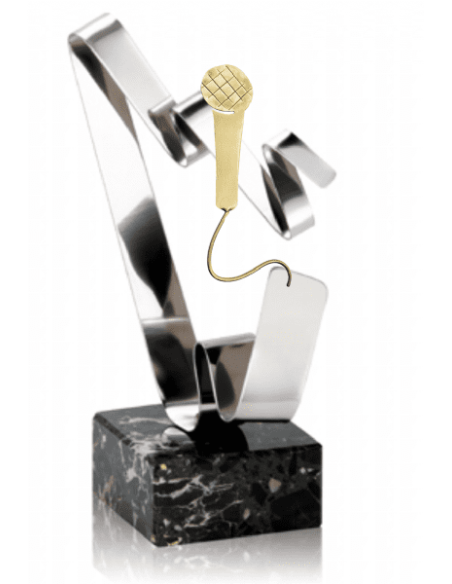 025 Trofeos de MICROFONO&nbsp;economicos personalizados en Valencia