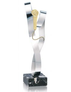056 Trofeos de MICROFONO&nbsp;economicos personalizados en Valencia