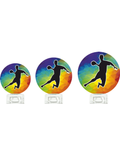 Trofeo De Balonmano De Diseño Cristal