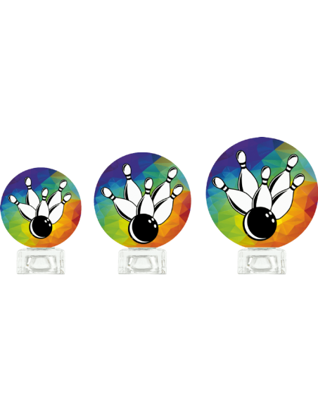 Trofeo De Bolos De Diseño Cristal