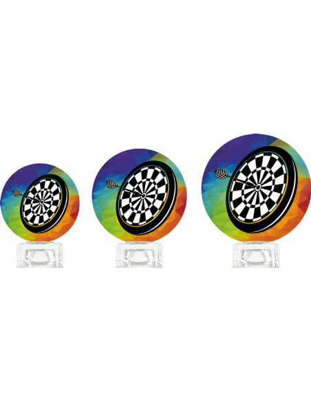 Trofeo De Dardos De Diseño Cristal
