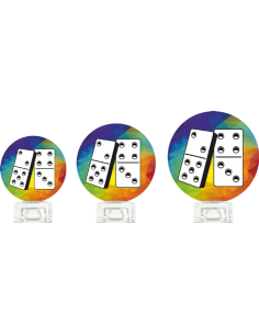 Trofeo De Domino De Diseño Cristal