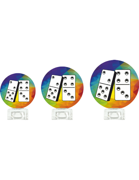 Trofeo De Domino De Diseño Cristal