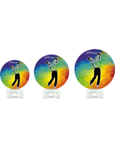 Trofeo De Golf De Diseño Cristal