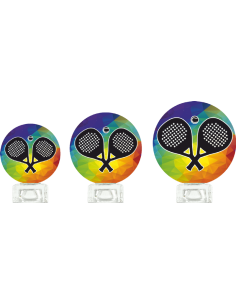 Trofeo De Padel De Diseño Cristal