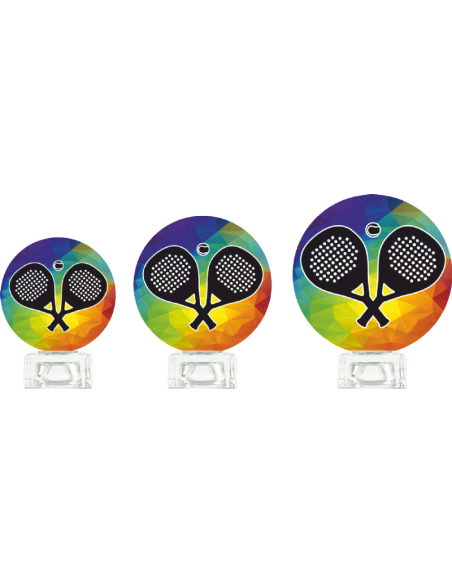 Trofeo De Padel De Diseño Cristal