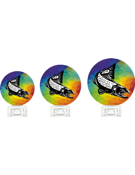 Trofeo De Pesca De Diseño Cristal
