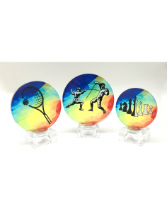 Trofeo De Palomos De Diseño Cristal