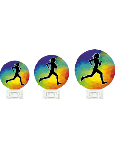 Trofeo De Running Femenino De Diseño Cristal