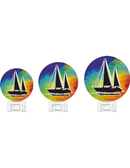 Trofeo De Vela De Diseño Cristal
