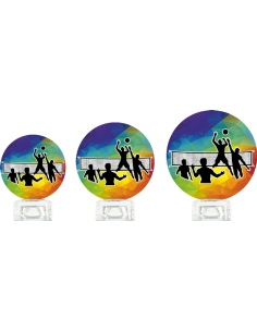 Trofeo De Voleybol De Diseño Cristal
