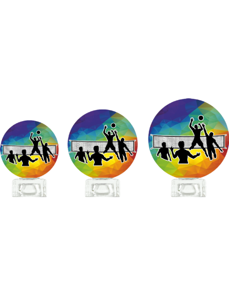 Trofeo De Voleybol De Diseño Cristal