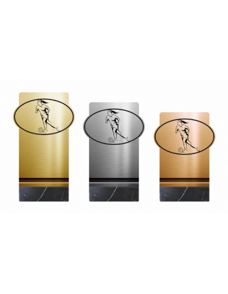Trofeo de Futbol Femenino de Diseño Metacrilato