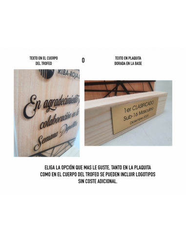 Trofeo de Golf Femenino personalizado y grabado
