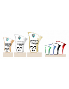 Trofeo De Disfraces De Metacrilato Decorado