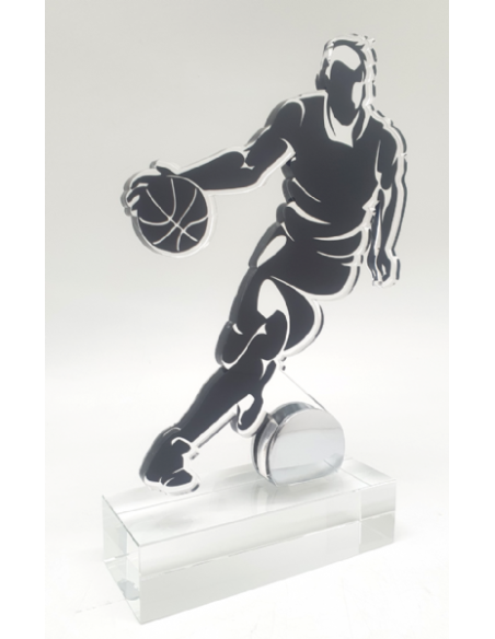 Trofeo de Baloncesto Masculino de diseño en metacrilato