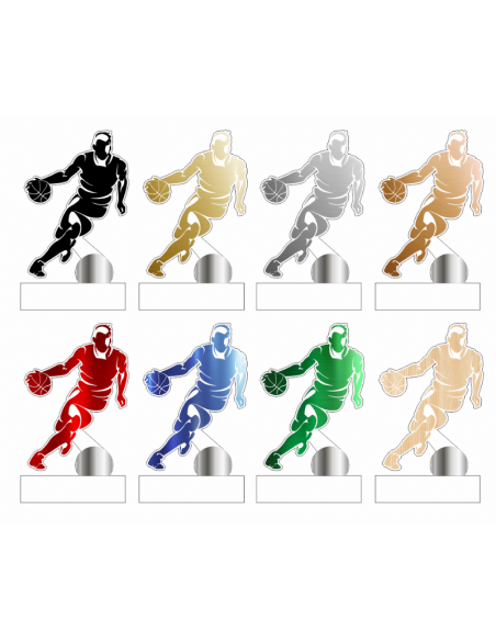 Trofeo de Baloncesto Masculino de diseño en metacrilato