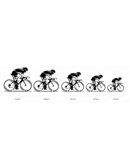 Trofeo de Ciclismo de diseño en metacrilato