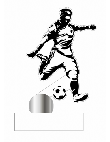Trofeo De Futbol Masculino De Metacrilato Recortado