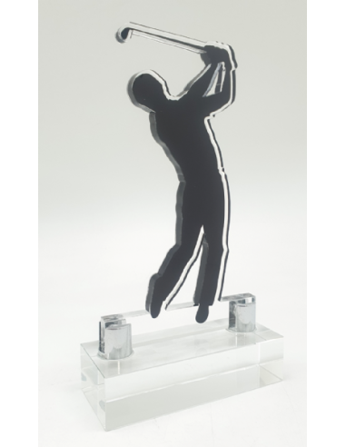 Trofeo de Golf Masculino de Metacrilato Recortado