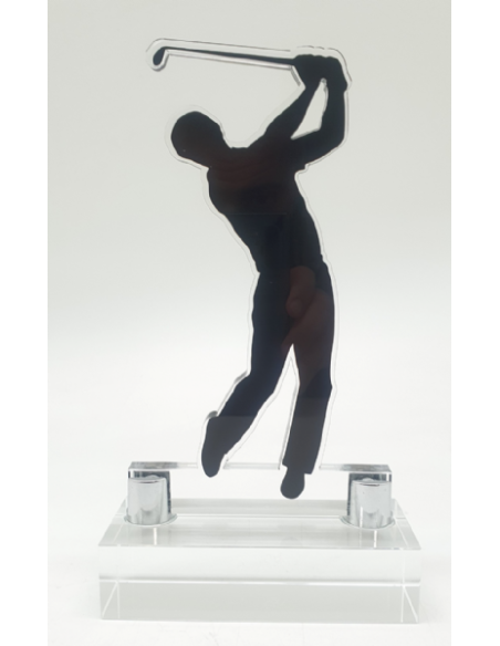 Trofeo de Golf Masculino de Metacrilato Recortado