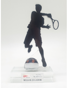 Trofeo De Tenis Masculino De Metacrilato Recortado