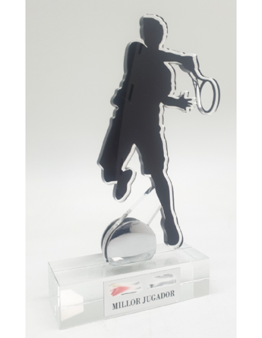 Trofeo de Tenis Masculino de diseño en metacrilato