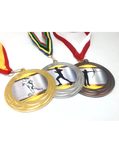 Medalla Deportiva 7 CM Con Cinta Ancha