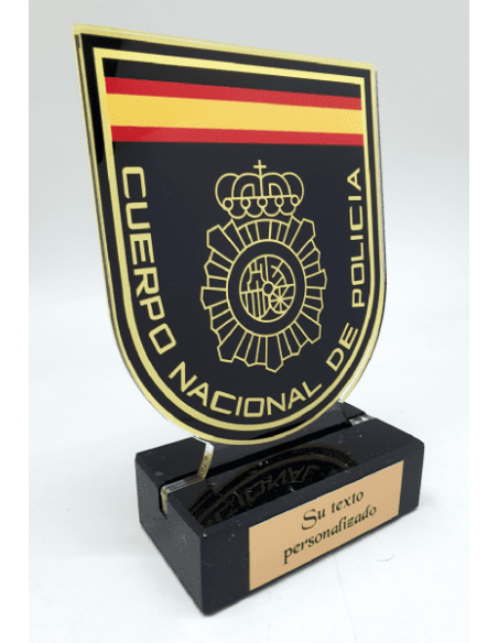 Comprar Placa Homenaje Policia Nacional | Trofeo Policia Nacional