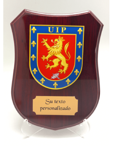 Metopa de Madera para la UIP: Regalo y Reconocimiento