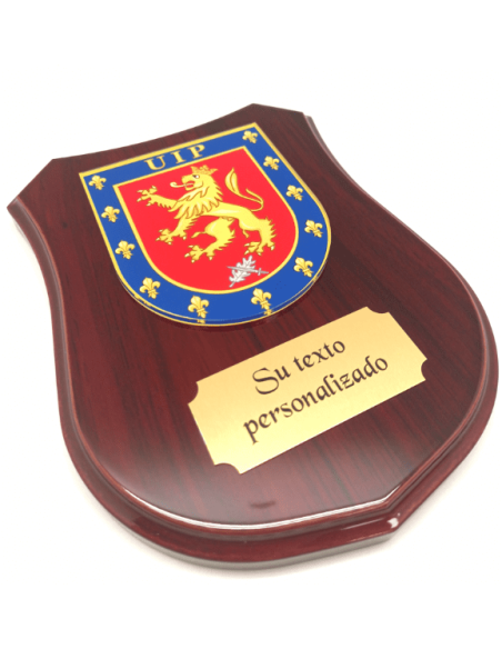 Metopa de Madera para la UIP: Regalo y Reconocimiento