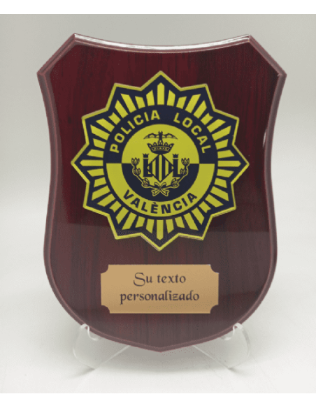 Metopa Madera Policía Local Valencia Regalo - Reconocimiento