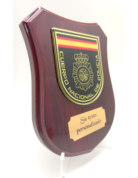 Metopa Madera Policía Nacional: Regalo y Reconocimiento