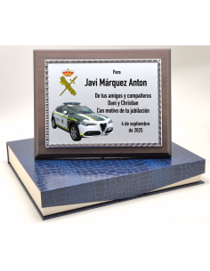 Placas de Homenaje rectangular Guardia Civil, Grabadas y en color. Todos los precios. Valencia