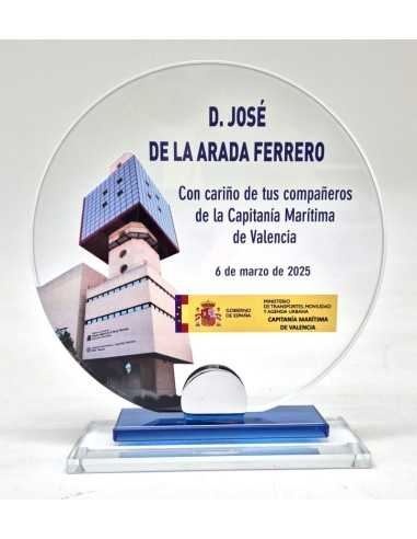 Trofeos de cristal con grabado en Valencia