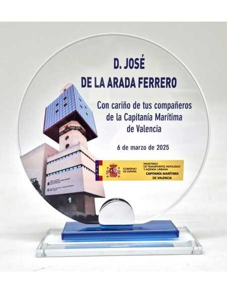 Trofeos de cristal con grabado en Valencia
