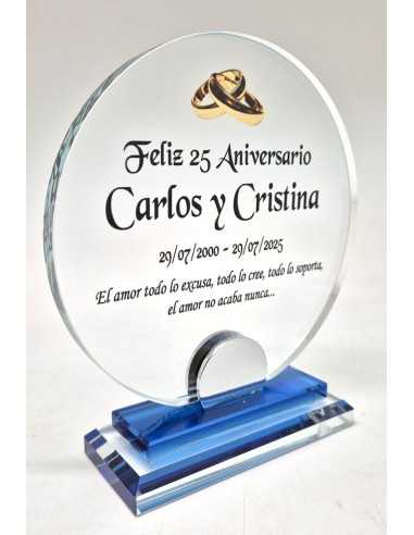 Trofeos de cristal con grabado en Valencia