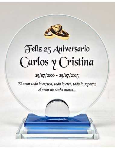 Trofeos de cristal con grabado en Valencia