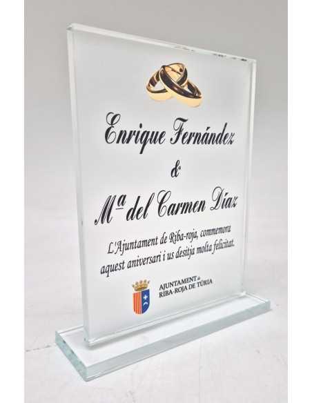 Trofeos economico de cristal Valencia