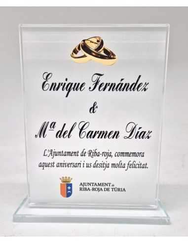 Trofeos economico de cristal Valencia