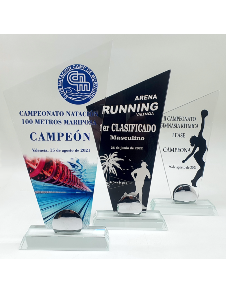 Trofeo economico de metacrilato Valencia