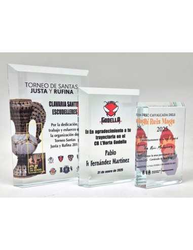 Trofeos de cristal baratos Valencia