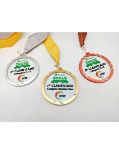 26-6001 Medalla Deportiva 7 Cm Con Cinta Ancha