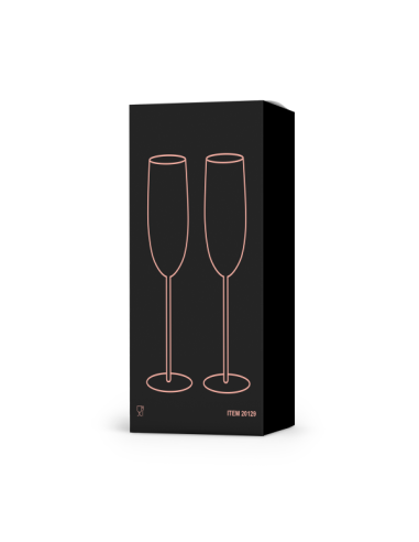 Set copas de champan personalizadas