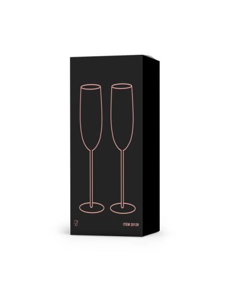 Set copas de champan personalizadas