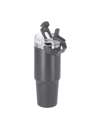 Vaso térmico 900 ml de acero inoxidable reciclado con grabado láser personalizado