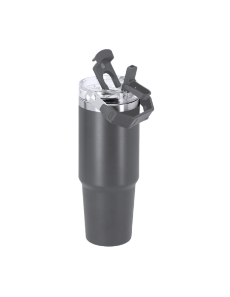 Vaso térmico 900 ml de acero inoxidable reciclado con grabado láser personalizado